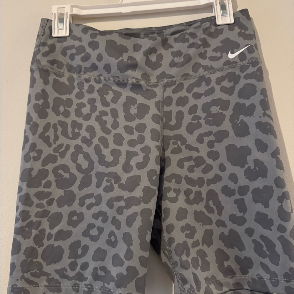 Nike Women's Athletic Shorts with Gray Animal Print